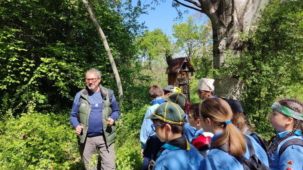 Gli scout all'Oasi della Bora