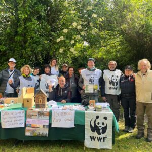 I volontari WWF al 25 aprile all'Oasi del Busatello