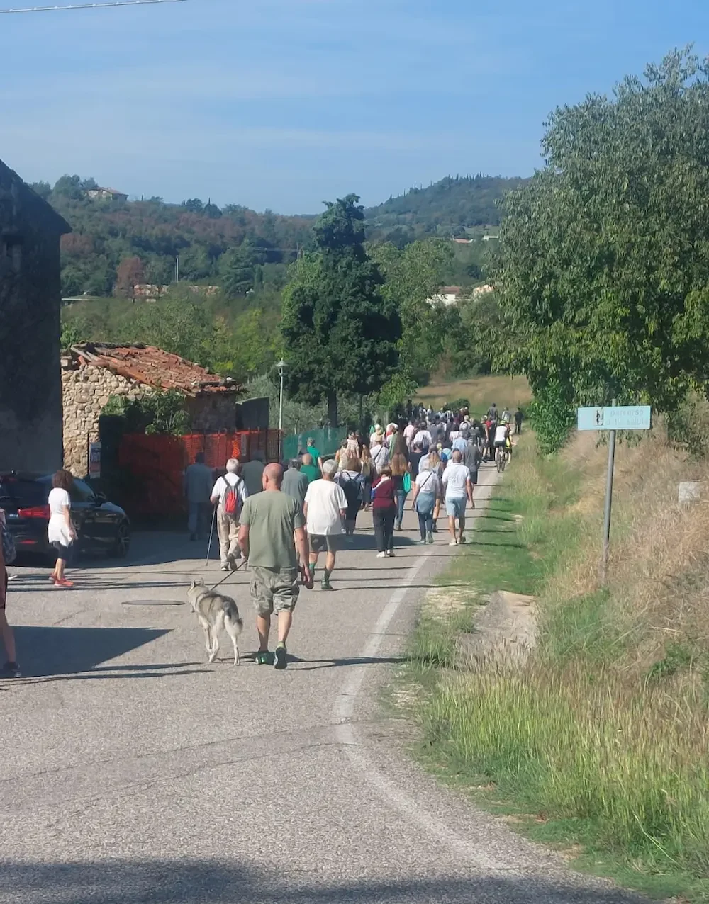 Partecipanti al Cammino della Rotatoria