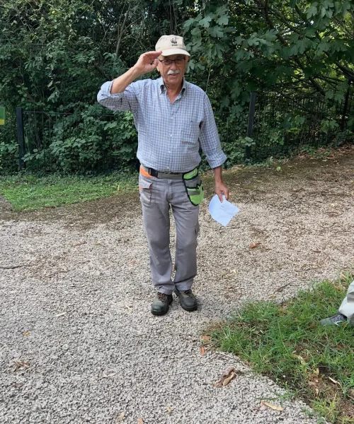 Volontari alla giornata di segnaletica e manutenzione all'Oasi del Busatello